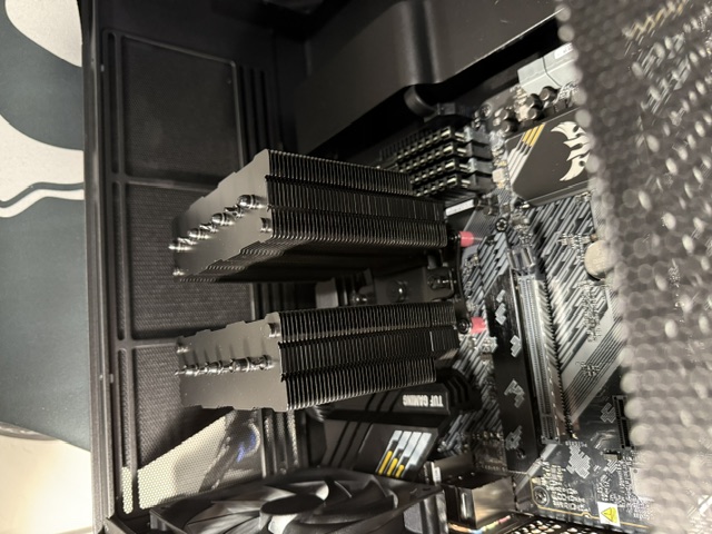 System #002 CPU cooler test fit